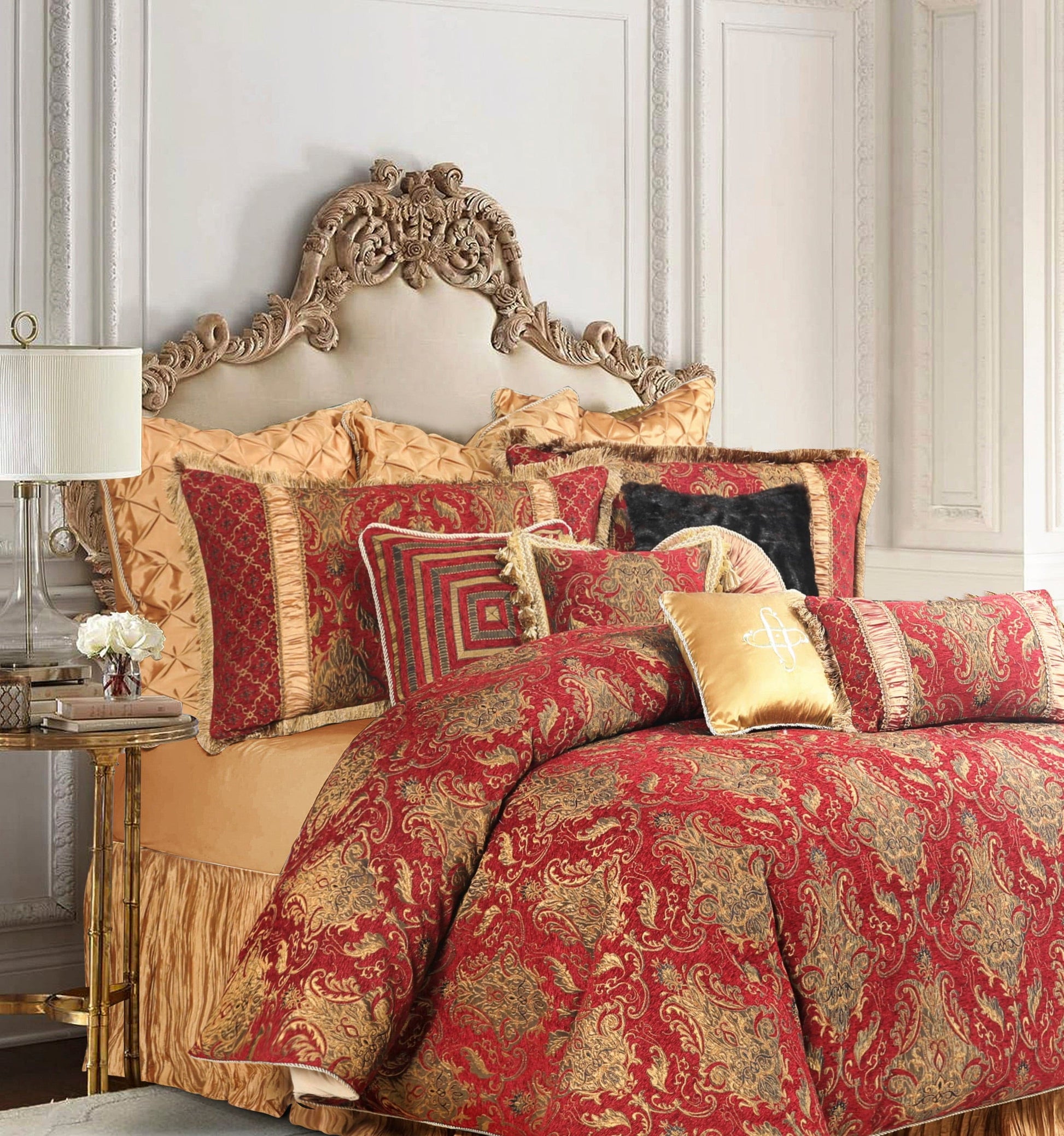 Florence-Series-Jacquard-Damask-Luxury-Bedding-Set